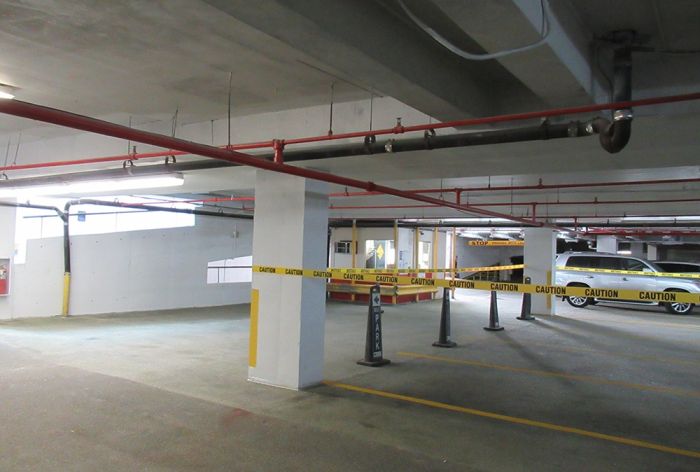 Structural Engineer | Garage Restoration | Sheraton Garage | Philadelphia, PA | Wide shot of parking area | O’Donnell & Naccarato