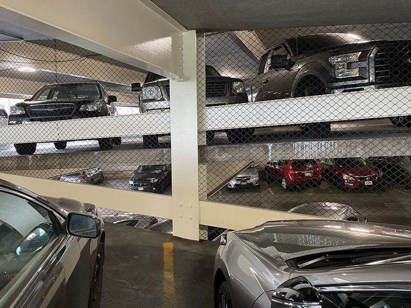 Interior of parking garage | Facade Repair & Restoration | O'Donnell & Naccarato