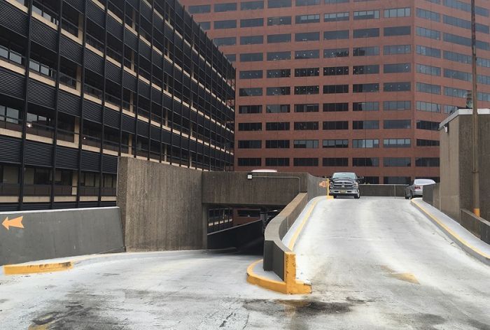 Structural Engineer | Garage Restoration | 618 Market Garage | Philadelphia, PA | Rooftop parking entrance | O’Donnell & Naccarato