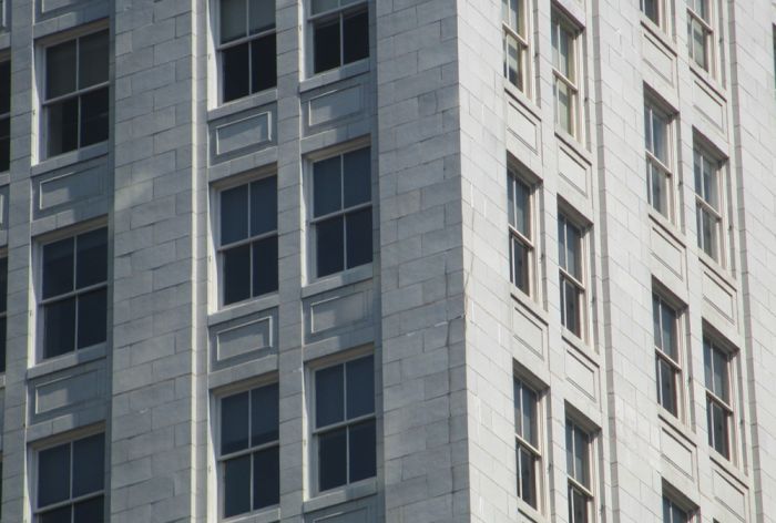 Structural Engineer | Facade Restoration | Atlantic Building | Philadelphia, PA | Vertical shot of corner | O’Donnell & Naccarato